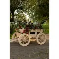 Декоративная деревянная телега