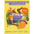 Набор глазированных полезных батончиков Курага Кремлина с арахисом, льном и витаминами 30 шт по 30 г