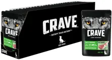 Корм консервированный полнорационный CRAVE для взрослых собак всех пород с ягненком в соусе, 28 шт по 85г.