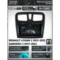 Магнитола Teyes CC4 PRO 8/128 для Renault Logan 2 2012-2022 Sandero 2 2013-2022 (Тип F1) + CANBUS , штатная магнитола,