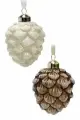 Набор ёлочных украшений шишки 'лесная тишина', стекло, 8 см, 12 шт, Christmas Deluxe 14025-набор