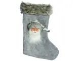 Носок для подарков санта С бубенчиком серый, 50 см, Peha Magic