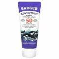 Badger, солнцезащитный крем SPF 50, Adventure Mineral Sunscreen Cream, без запаха, 87 мл