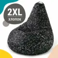 MyPuff кресло-мешок Груша, размер XXL-Миди, мебельный хлопок, Арифметика