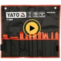 Набор YATO съемников для обивки, 11 предметов в сумке, закалённый нейлон, YT-0844