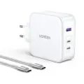 Сетевое зарядное устройство UGREEN CD289 (15339) USB-A+2*USB-C 140W GaN с кабелем Белое
