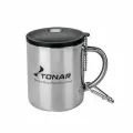 Термокружка тонар 350ML с пластиковой крышкой+карабин (T. TK-038-350)