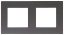 Рамка Simon 24, 2 поста, электрическая графит Simon-2400620-038