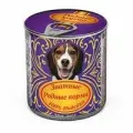 (цена за упаковку) 340г х 12шт консервы знатные для собак 100% индейка