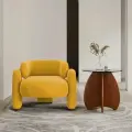 Кресло дизайнерское CHICCO, ткань: велюр Arben DREAM цвет yellow