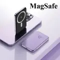 Повербанк для айфона, 5000 mAh, беспроводная зарядка, быстрая зарядка 22.5W, purple