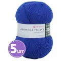 Пряжа Пехорка Ангорская теплая (26), василек, 5 шт. по 100 г