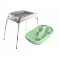 Комплект ванночка Ok Baby Onda зеленый 12+подставка Cavalletto