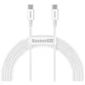 Кабель Baseus Superior Series Fast Charging Data Cable Type-C to Type-C 100W 2m White (CATYS-C02)
