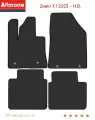 Автоковрики Allmone Премиум+ для Zeekr 10 I (Электро(4мест)) 2023 - Н. В, темно-серые, 4шт. / Зикр X 1 / текстильные