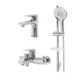 Набор для ванны 3 в 1 Hansberge NORDIC H7099C Chrome
