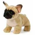 Мягкая игрушка LEOSCO Французский Бульдог бежевый 26 см, без поводка