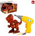 Конструктор винтовой «Велоцираптор», с электрическим шуруповёртом, 19 деталей