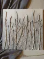 Декор интерьера. Ботанический барельеф . Панно 50*60*2 см, цвет серый. Ручная работа