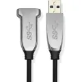 Кабель TUBON USB AM - USB AF 3.0 Оптический Optical Fiber 5Gbps OUU01 10м
