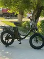 Электро скутер велосипед фэтбайк с педалями 8sk Davi 1200wat для курьеров чёрный