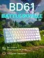 Проводная игровая клавиатура CyberLunx BD61 Белая, механическая, радужная подсветка, Red Switch