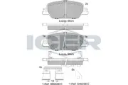 ICER 182323 Колодки торм. диск. HONDA CR-V V (RW) (12/16-)