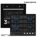 Комплект встраиваемой бытовой техники DELVENTO V66V40B88 (газовая варочная панель 60см + электрический духовой шкаф 60см) / 3 года гарантии