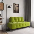 Диван прямой Манхэттен без подлокотников, на кухню, в офис, в зону ожидания, салатовый