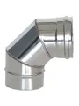 Отвод дымохода Моно 87° D 130, ОМ-Р, AISI 430 0,8 мм (TS. FRT. O87.0130.75385)