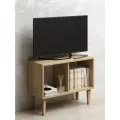 ТВ-тумба, стеллаж 2 секции MONOFIX ОДОС на ножках, ЛДСП дуб сонома