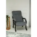 Кресло для дома и отдыха Веста Обивка Велюр Серый Графит