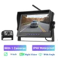 Podofo 9 дюймовый IPS экран Беспроводная камера заднего вида Автомобильный Монитор IP68 Водонепроницаемая инфракрасная камера ночного видения с камерами для грузовика, Monitor with 1 Cam