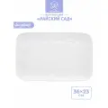 Блюдо прямоугольное сервировочное 36х23х3 см Elan Gallery Райский сад большое