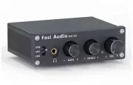 USB ЦАП, предусилитель и усилитель для наушников Fosi Audio DAC-Q4 Black