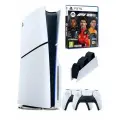 PS5 (ПС5) Игровая приставка Sony PlayStation 5 Slim disk+2-й геймпад(белый)+зарядное+ Формула 1, 1000 ГБ