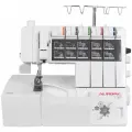Коверлок Aurora 735 Pro Edition / набор лапок в комплекте / для всех типов тканей / 2,3,4,5 ниточный / LED подстветка / помощник заправщика нижнего петлителя