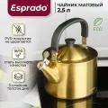 Чайник Esprado N504 Magnifico, нержавеющая сталь, цвет матовый золотой