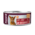Влажный корм AWARD для взрослых кошек паштет из говядины со шпинатом 100г, 5шт