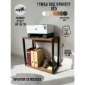Тумба под принтер рекс 55x30x58 (дуб крафт табачный) LOFT, основание металл.
