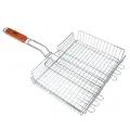 Решетка-гриль GRILLBOOM 58х(33х25х5) см, решетка для гриля, шашлыка, барбекю, сетка на мангал