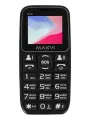 Телефон кнопочный Maxvi B110, С функцией SOS, 2 SIM, Аккумулятор 1000 мА ч, Для пожилых и детей, FM-радио, черный