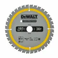 Пильный диск DEWALT CONSTRUCTION, по дереву с гвоздями, 165/20, 36 FTG, DT1950