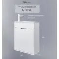 Тумба под раковину Uperwood для ванной подвесная Modul 50х21х60 см, белая матовая