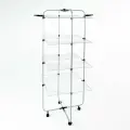 Сушилка для белья напольная VETTA, вертикалбная, 4 полки, на колесиках, окрашенная сталь, 70x61x175 см