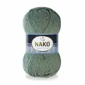 Пряжа Sport wool Nako, хаки - 1631, 25% шерсть, 75% премиум акрил, 5 мотков, 100 г, 120 м.