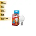 (3 шт.) Светодиодная лампочка ASD/inHome VC шар P45 E14 4W(360lm) 4000К 4K 83x45 (без пульсации) 0531 . Цоколь E14