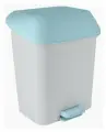 Контейнер для мусора с педалью SVIP SV4061БЛ Квадра 15 л, белый