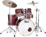 Drum and hardware set Pearl Export EXX725S/C704 - Ударная установка в составе: большой барабан 22x18, малый барабан 14x5.5, томы 12x8 и 10x7, напольный том 16x16, набор стоек HWP-830 и тарелки PCP-204S. Цвет #704 черная черешня с блеском