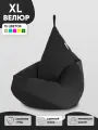 Кресло-мешок FENJOYS груша размер XL, черный, материал велюр